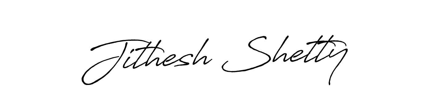 Also we have Jithesh Shetty name is the best signature style. Create professional handwritten signature collection using Antro_Vectra_Bolder autograph style. Jithesh Shetty signature style 7 images and pictures png