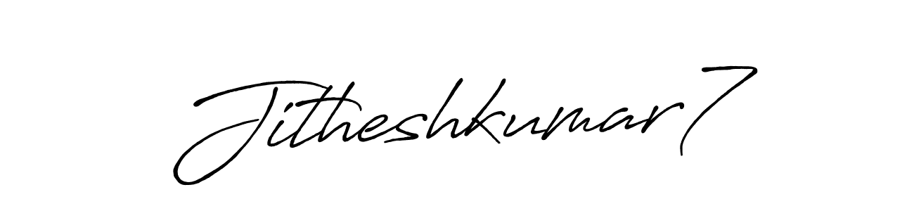 Make a short Jitheshkumar7 signature style. Manage your documents anywhere anytime using Antro_Vectra_Bolder. Create and add eSignatures, submit forms, share and send files easily. Jitheshkumar7 signature style 7 images and pictures png