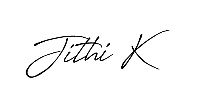 How to make Jithi K signature? Antro_Vectra_Bolder is a professional autograph style. Create handwritten signature for Jithi K name. Jithi K signature style 7 images and pictures png