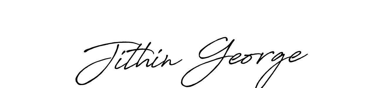 Make a short Jithin George signature style. Manage your documents anywhere anytime using Antro_Vectra_Bolder. Create and add eSignatures, submit forms, share and send files easily. Jithin George signature style 7 images and pictures png