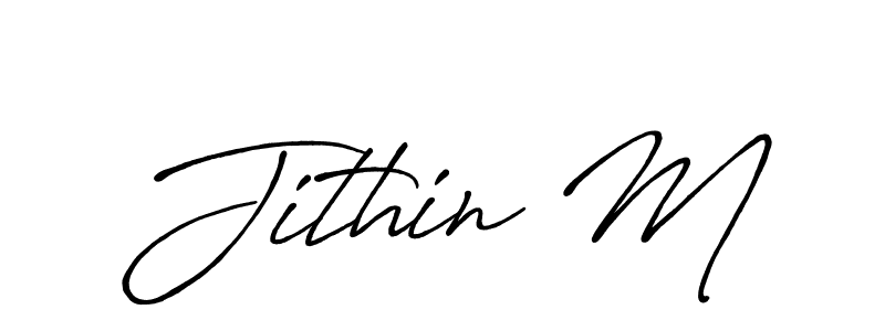 This is the best signature style for the Jithin M name. Also you like these signature font (Antro_Vectra_Bolder). Mix name signature. Jithin M signature style 7 images and pictures png