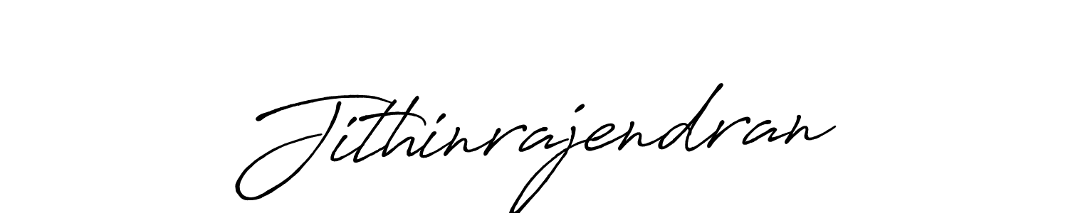 How to make Jithinrajendran name signature. Use Antro_Vectra_Bolder style for creating short signs online. This is the latest handwritten sign. Jithinrajendran signature style 7 images and pictures png