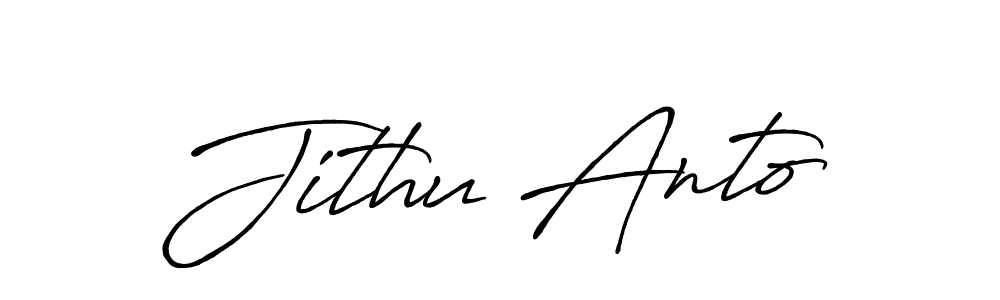 It looks lik you need a new signature style for name Jithu Anto. Design unique handwritten (Antro_Vectra_Bolder) signature with our free signature maker in just a few clicks. Jithu Anto signature style 7 images and pictures png