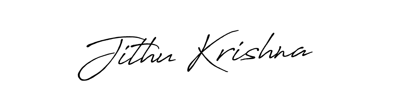 How to make Jithu Krishna signature? Antro_Vectra_Bolder is a professional autograph style. Create handwritten signature for Jithu Krishna name. Jithu Krishna signature style 7 images and pictures png