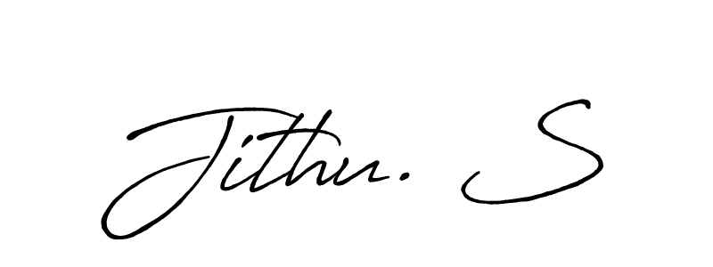 Similarly Antro_Vectra_Bolder is the best handwritten signature design. Signature creator online .You can use it as an online autograph creator for name Jithu. S. Jithu. S signature style 7 images and pictures png