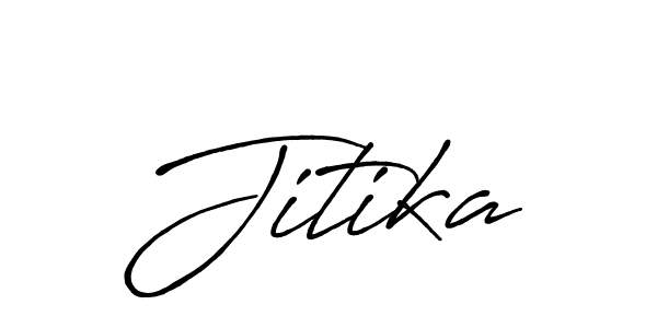 Create a beautiful signature design for name Jitika. With this signature (Antro_Vectra_Bolder) fonts, you can make a handwritten signature for free. Jitika signature style 7 images and pictures png