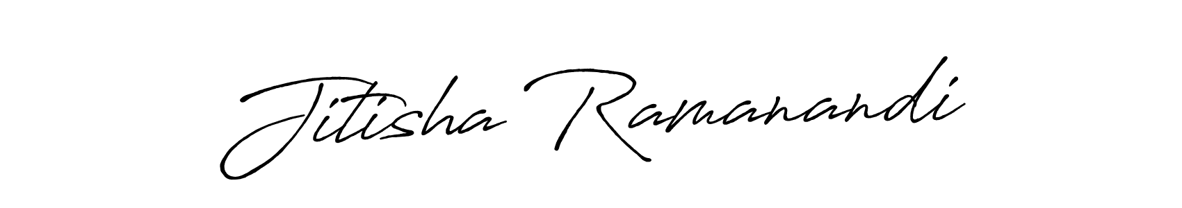 How to Draw Jitisha Ramanandi signature style? Antro_Vectra_Bolder is a latest design signature styles for name Jitisha Ramanandi. Jitisha Ramanandi signature style 7 images and pictures png