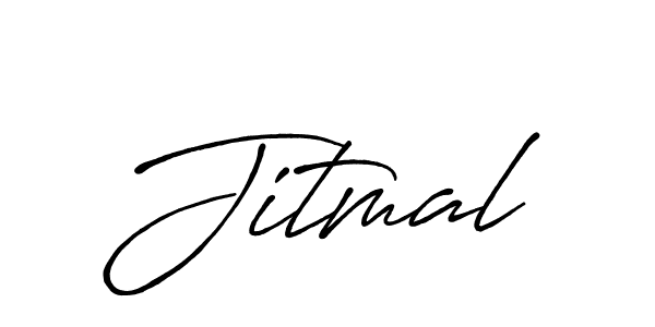 Create a beautiful signature design for name Jitmal. With this signature (Antro_Vectra_Bolder) fonts, you can make a handwritten signature for free. Jitmal signature style 7 images and pictures png