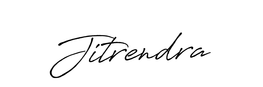 How to make Jitrendra signature? Antro_Vectra_Bolder is a professional autograph style. Create handwritten signature for Jitrendra name. Jitrendra signature style 7 images and pictures png