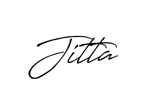 if you are searching for the best signature style for your name Jitta. so please give up your signature search. here we have designed multiple signature styles  using Antro_Vectra_Bolder. Jitta signature style 7 images and pictures png