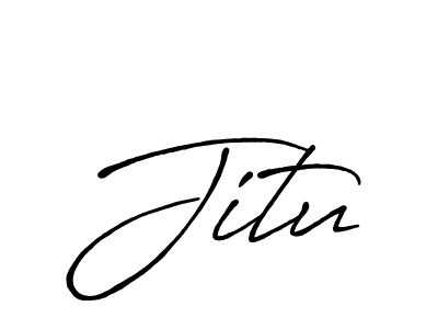 Also we have Jitu name is the best signature style. Create professional handwritten signature collection using Antro_Vectra_Bolder autograph style. Jitu signature style 7 images and pictures png