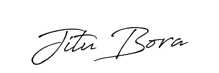 Similarly Antro_Vectra_Bolder is the best handwritten signature design. Signature creator online .You can use it as an online autograph creator for name Jitu Bora. Jitu Bora signature style 7 images and pictures png