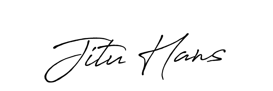 This is the best signature style for the Jitu Hans name. Also you like these signature font (Antro_Vectra_Bolder). Mix name signature. Jitu Hans signature style 7 images and pictures png