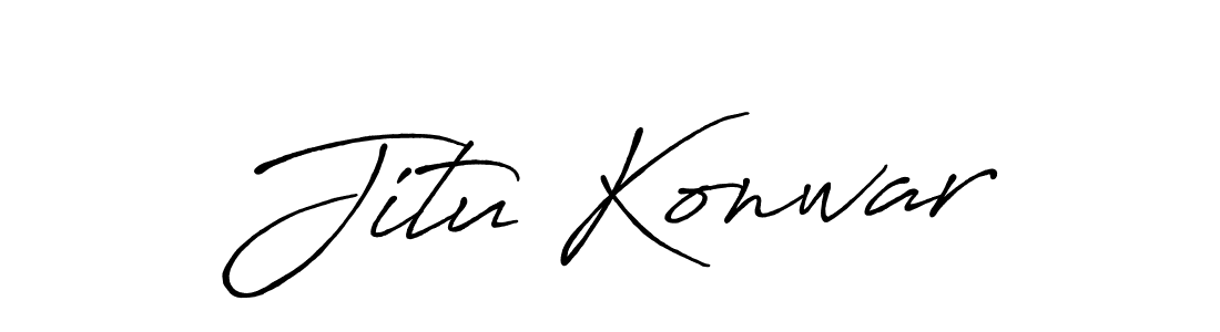 Antro_Vectra_Bolder is a professional signature style that is perfect for those who want to add a touch of class to their signature. It is also a great choice for those who want to make their signature more unique. Get Jitu Konwar name to fancy signature for free. Jitu Konwar signature style 7 images and pictures png
