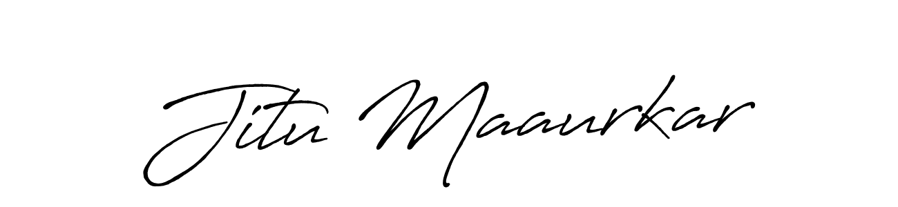 Antro_Vectra_Bolder is a professional signature style that is perfect for those who want to add a touch of class to their signature. It is also a great choice for those who want to make their signature more unique. Get Jitu Maaurkar name to fancy signature for free. Jitu Maaurkar signature style 7 images and pictures png