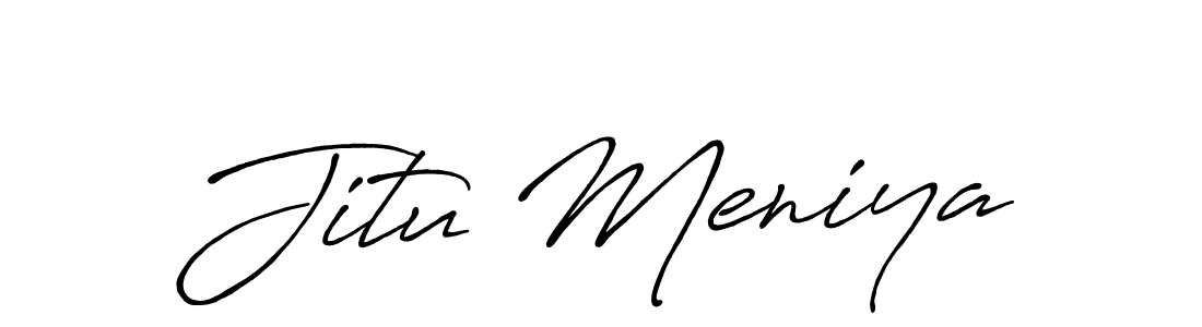 Make a beautiful signature design for name Jitu Meniya. Use this online signature maker to create a handwritten signature for free. Jitu Meniya signature style 7 images and pictures png