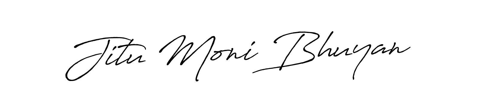 How to make Jitu Moni Bhuyan signature? Antro_Vectra_Bolder is a professional autograph style. Create handwritten signature for Jitu Moni Bhuyan name. Jitu Moni Bhuyan signature style 7 images and pictures png