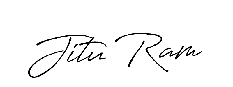 How to make Jitu Ram signature? Antro_Vectra_Bolder is a professional autograph style. Create handwritten signature for Jitu Ram name. Jitu Ram signature style 7 images and pictures png