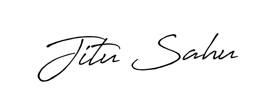 You should practise on your own different ways (Antro_Vectra_Bolder) to write your name (Jitu Sahu) in signature. don't let someone else do it for you. Jitu Sahu signature style 7 images and pictures png