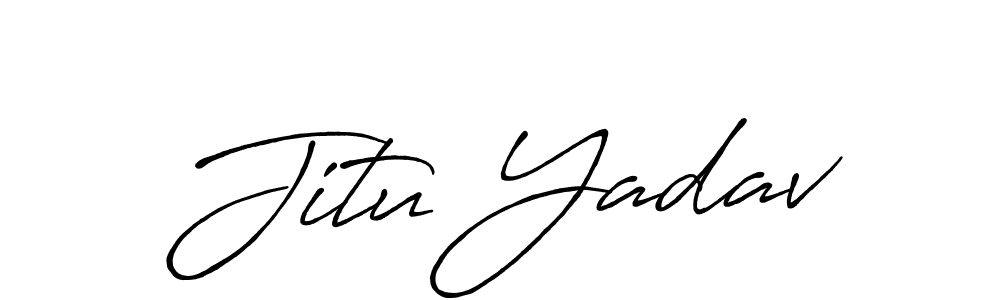 It looks lik you need a new signature style for name Jitu Yadav. Design unique handwritten (Antro_Vectra_Bolder) signature with our free signature maker in just a few clicks. Jitu Yadav signature style 7 images and pictures png