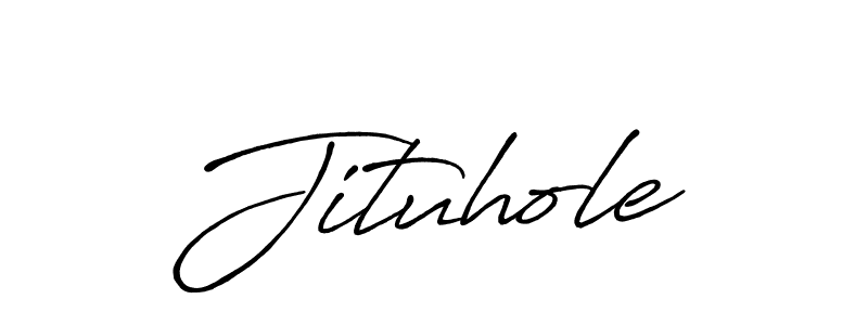 Design your own signature with our free online signature maker. With this signature software, you can create a handwritten (Antro_Vectra_Bolder) signature for name Jituhole. Jituhole signature style 7 images and pictures png