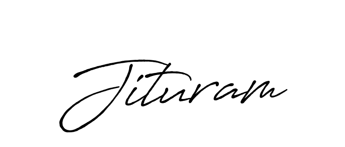 Use a signature maker to create a handwritten signature online. With this signature software, you can design (Antro_Vectra_Bolder) your own signature for name Jituram. Jituram signature style 7 images and pictures png