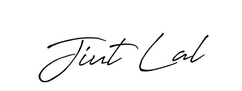 You should practise on your own different ways (Antro_Vectra_Bolder) to write your name (Jiut Lal) in signature. don't let someone else do it for you. Jiut Lal signature style 7 images and pictures png
