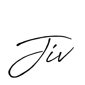 Once you've used our free online signature maker to create your best signature Antro_Vectra_Bolder style, it's time to enjoy all of the benefits that Jiv name signing documents. Jiv signature style 7 images and pictures png