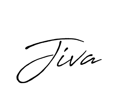 How to make Jiva name signature. Use Antro_Vectra_Bolder style for creating short signs online. This is the latest handwritten sign. Jiva signature style 7 images and pictures png