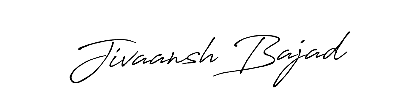 Jivaansh Bajad stylish signature style. Best Handwritten Sign (Antro_Vectra_Bolder) for my name. Handwritten Signature Collection Ideas for my name Jivaansh Bajad. Jivaansh Bajad signature style 7 images and pictures png