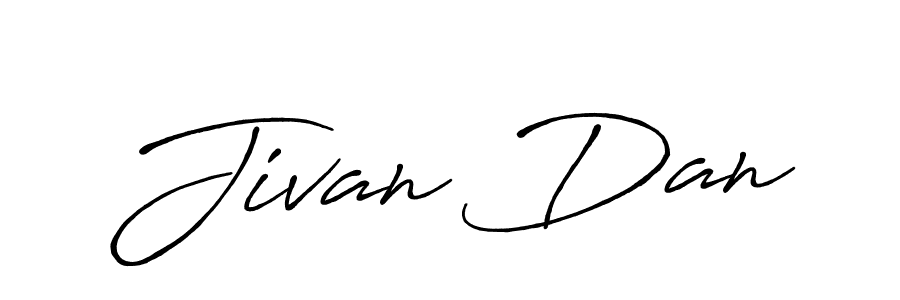 The best way (Antro_Vectra_Bolder) to make a short signature is to pick only two or three words in your name. The name Jivan Dan include a total of six letters. For converting this name. Jivan Dan signature style 7 images and pictures png