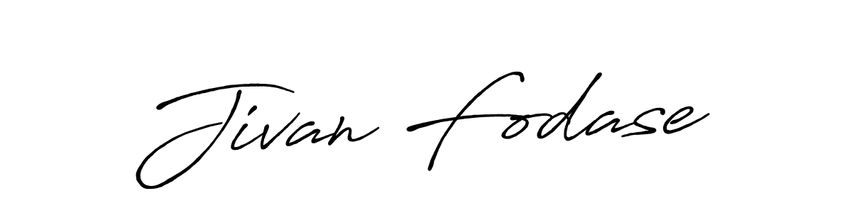 Jivan Fodase stylish signature style. Best Handwritten Sign (Antro_Vectra_Bolder) for my name. Handwritten Signature Collection Ideas for my name Jivan Fodase. Jivan Fodase signature style 7 images and pictures png