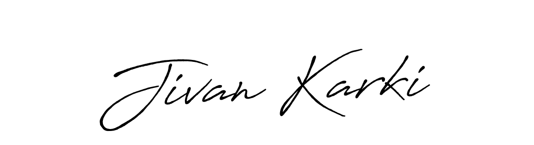 Also You can easily find your signature by using the search form. We will create Jivan Karki name handwritten signature images for you free of cost using Antro_Vectra_Bolder sign style. Jivan Karki signature style 7 images and pictures png