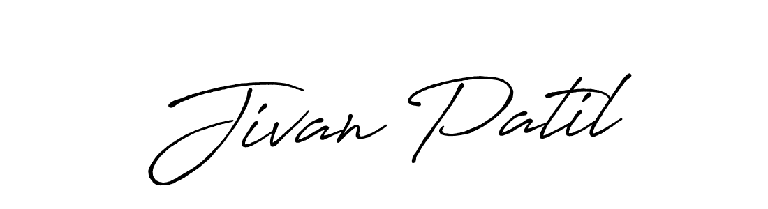 if you are searching for the best signature style for your name Jivan Patil. so please give up your signature search. here we have designed multiple signature styles  using Antro_Vectra_Bolder. Jivan Patil signature style 7 images and pictures png