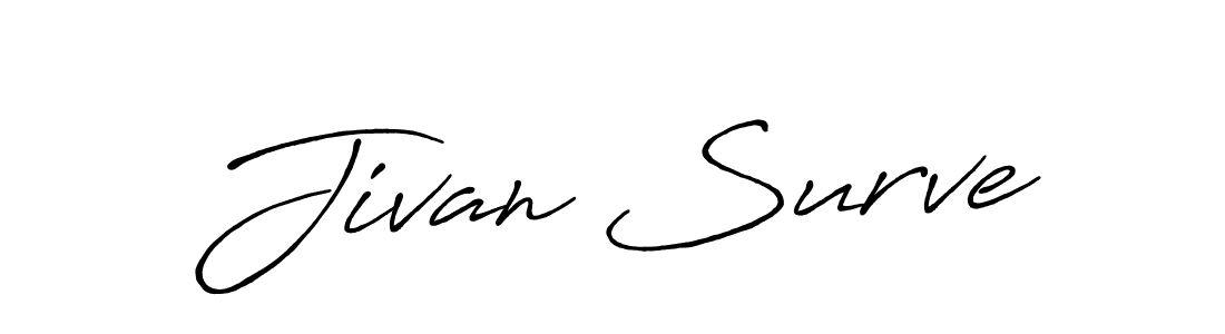 The best way (Antro_Vectra_Bolder) to make a short signature is to pick only two or three words in your name. The name Jivan Surve include a total of six letters. For converting this name. Jivan Surve signature style 7 images and pictures png