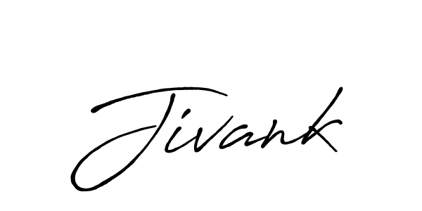 Jivank stylish signature style. Best Handwritten Sign (Antro_Vectra_Bolder) for my name. Handwritten Signature Collection Ideas for my name Jivank. Jivank signature style 7 images and pictures png