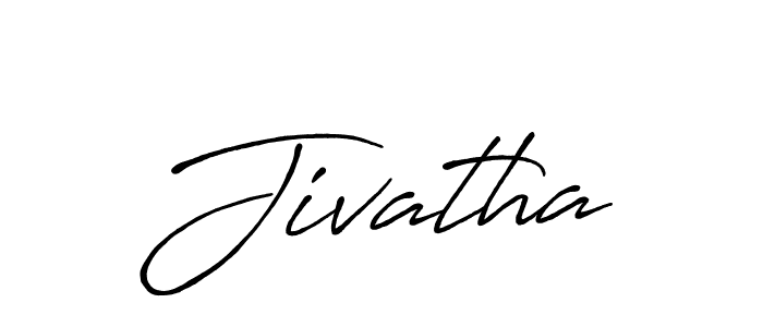 Design your own signature with our free online signature maker. With this signature software, you can create a handwritten (Antro_Vectra_Bolder) signature for name Jivatha. Jivatha signature style 7 images and pictures png