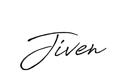 Once you've used our free online signature maker to create your best signature Antro_Vectra_Bolder style, it's time to enjoy all of the benefits that Jiven name signing documents. Jiven signature style 7 images and pictures png