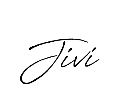 Jivi stylish signature style. Best Handwritten Sign (Antro_Vectra_Bolder) for my name. Handwritten Signature Collection Ideas for my name Jivi. Jivi signature style 7 images and pictures png