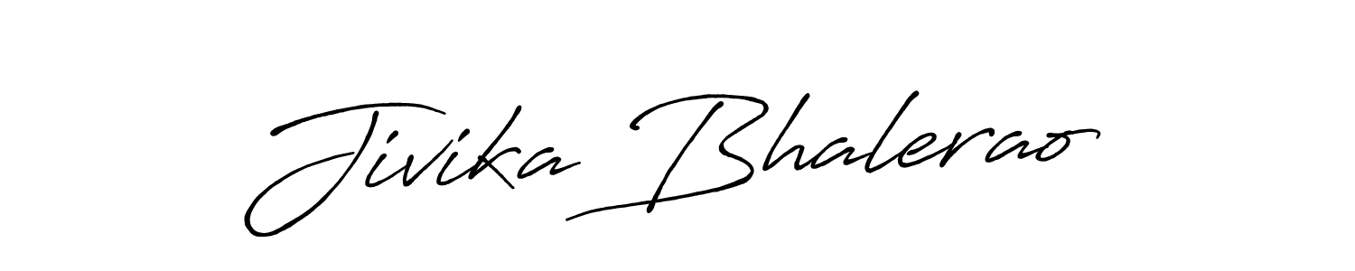 Jivika Bhalerao stylish signature style. Best Handwritten Sign (Antro_Vectra_Bolder) for my name. Handwritten Signature Collection Ideas for my name Jivika Bhalerao. Jivika Bhalerao signature style 7 images and pictures png