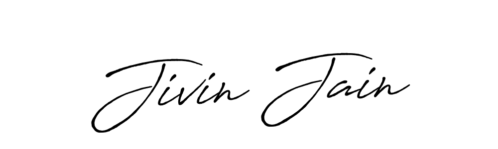 Once you've used our free online signature maker to create your best signature Antro_Vectra_Bolder style, it's time to enjoy all of the benefits that Jivin Jain name signing documents. Jivin Jain signature style 7 images and pictures png