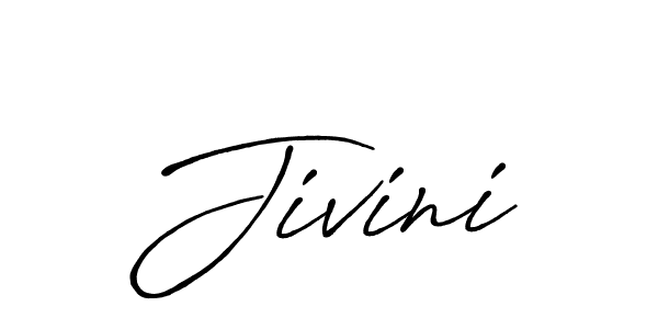 Design your own signature with our free online signature maker. With this signature software, you can create a handwritten (Antro_Vectra_Bolder) signature for name Jivini. Jivini signature style 7 images and pictures png