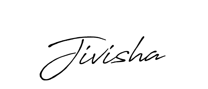 Jivisha stylish signature style. Best Handwritten Sign (Antro_Vectra_Bolder) for my name. Handwritten Signature Collection Ideas for my name Jivisha. Jivisha signature style 7 images and pictures png