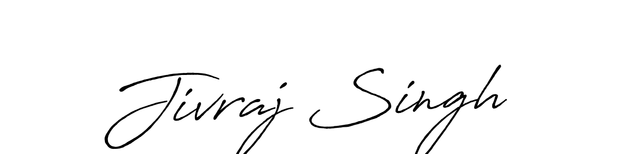 Make a beautiful signature design for name Jivraj Singh. With this signature (Antro_Vectra_Bolder) style, you can create a handwritten signature for free. Jivraj Singh signature style 7 images and pictures png