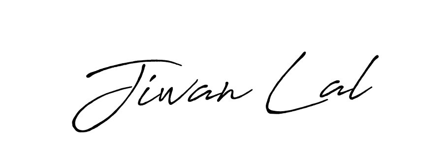 How to make Jiwan Lal name signature. Use Antro_Vectra_Bolder style for creating short signs online. This is the latest handwritten sign. Jiwan Lal signature style 7 images and pictures png