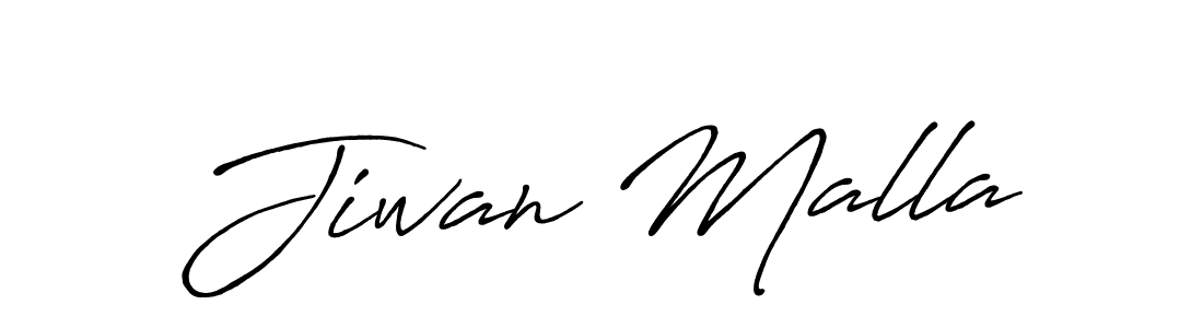 Design your own signature with our free online signature maker. With this signature software, you can create a handwritten (Antro_Vectra_Bolder) signature for name Jiwan Malla. Jiwan Malla signature style 7 images and pictures png