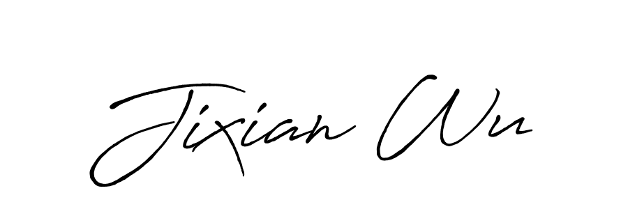 Also we have Jixian Wu name is the best signature style. Create professional handwritten signature collection using Antro_Vectra_Bolder autograph style. Jixian Wu signature style 7 images and pictures png