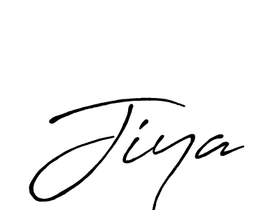 if you are searching for the best signature style for your name Jiya. so please give up your signature search. here we have designed multiple signature styles  using Antro_Vectra_Bolder. Jiya signature style 7 images and pictures png