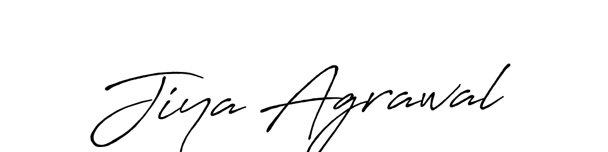 Also we have Jiya Agrawal name is the best signature style. Create professional handwritten signature collection using Antro_Vectra_Bolder autograph style. Jiya Agrawal signature style 7 images and pictures png