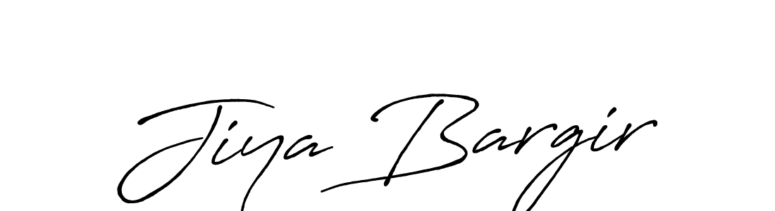 How to make Jiya Bargir signature? Antro_Vectra_Bolder is a professional autograph style. Create handwritten signature for Jiya Bargir name. Jiya Bargir signature style 7 images and pictures png